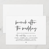 Brunch na de bruiloft (Na de bruiloft) Kaart (Voorkant / Achterkant)