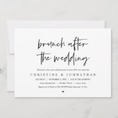 Brunch na de bruiloft (Na de bruiloft) Uitnodiging (Voorkant)