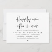 Brunch na de bruiloft, uitnodiging voor na de brui (Voorkant)