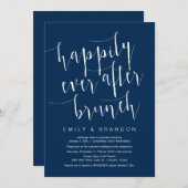 Brunch na een happy end, uitnodiging voor een elop (Voorkant / Achterkant)