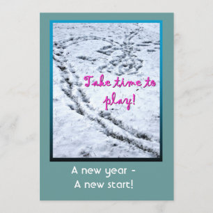 Brunch, nieuwjaarsstudent kaart