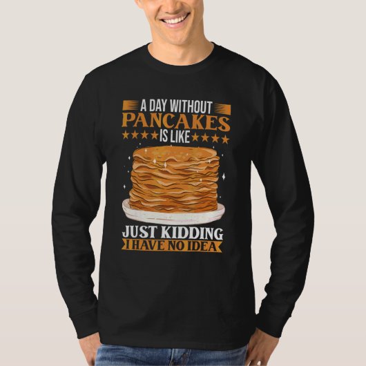 Brunch Outfit Pancake Costume Breakfast Pancake T-shirt (Voorkant)