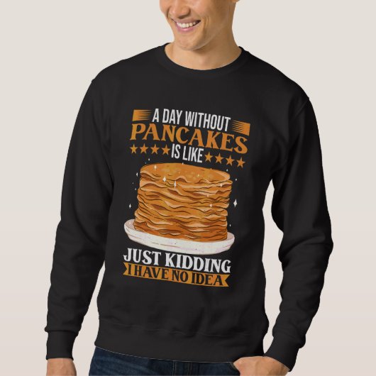 Brunch Outfit Pancake Costume Breakfast Pancake Trui (Voorkant)