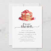Brunch Pancake Baby shower Uitnodiging (Voorkant)