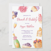 Brunch patisserie pancakes champagne kaart (Voorkant)