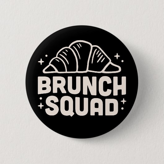 Brunch squad club ronde button 5,7 cm (Voorkant)