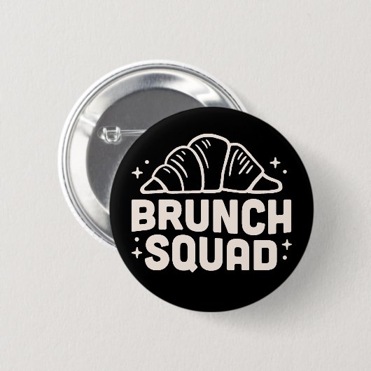 Brunch squad club ronde button 5,7 cm (Voorkant /achterkant)