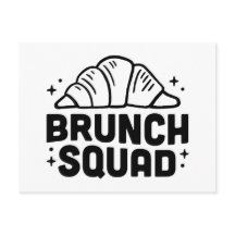Brunch squad esthetische croissant lover citaten