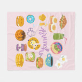 Brunch Squad Fleece Deken (Voorkant (Horizontaal))