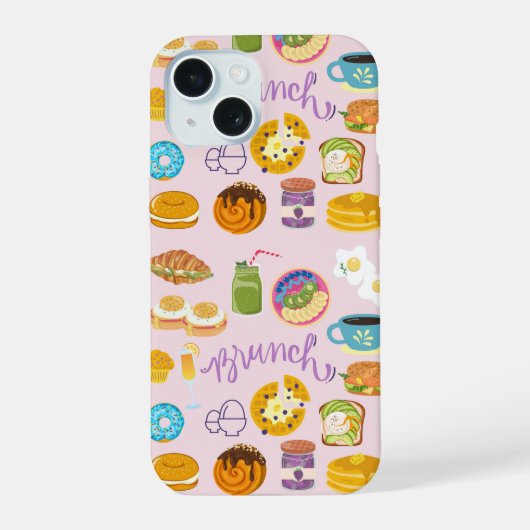 Brunch Squad iPhone 15 Case (Achterkant)