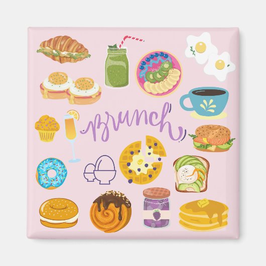 Brunch Squad Magneet (Voorkant)