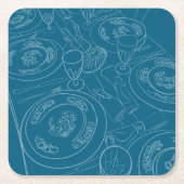 Brunch Tablescape Kartonnen Onderzetters (Voorkant)