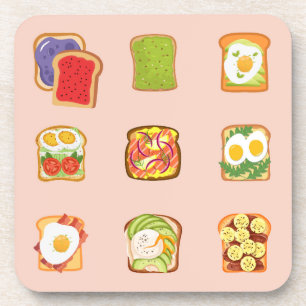 Brunch Toast Bier Onderzetter