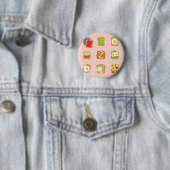 Brunch Toast Patroon Ronde Button 5,7 Cm (In situ)
