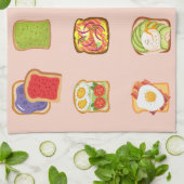 Brunch Toast Theedoek (Gevouwen)