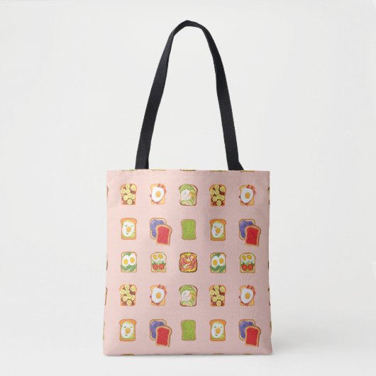 Brunch Toast Tote Bag (Voorkant)
