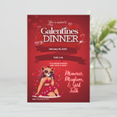 brunch van Galentine Kaart (Staand voorkant)