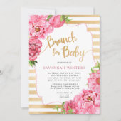 Brunch voor Baby, meisje baby shower uitnodiging (Voorkant)