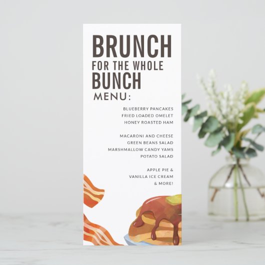 BRUNCH VOOR DE BUNCH | Menu Ontbijten (Staand voorkant)