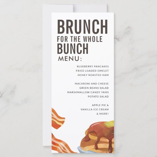 BRUNCH VOOR DE BUNCH | Menu Ontbijten (Voorkant)