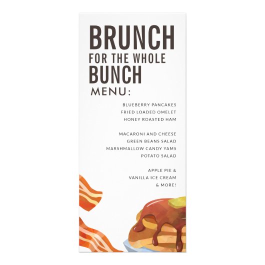 BRUNCH VOOR DE BUNCH | Menu Ontbijten (Voorkant)