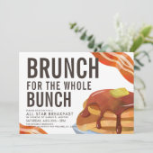 BRUNCH VOOR DE BUNCH | Uitnodiging voor ontbijtbij (Staand voorkant)