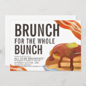 BRUNCH VOOR DE BUNCH | Uitnodiging voor ontbijtbij (Voorkant / Achterkant)