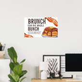 BRUNCH VOOR DE KLIEK | Ontbijt Vergadering Poster (Thuiskantoor)