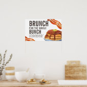BRUNCH VOOR DE KLIEK | Ontbijt Vergadering Poster (Keuken)