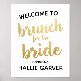 Brunch voor het bord van de brouwerij voor de brou poster