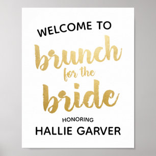 Brunch voor het bord van de brouwerij voor de brou poster