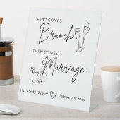 Brunch Vrijgezellenfeest Sign. Reclamebord Met Voetstuk (Insitu)