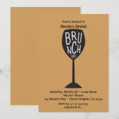 BRUNCH Wijnglas ELKE KLEUR & EVENEMENT Modern Tren Kaart (Voorkant / Achterkant)