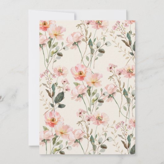 Brunch with The Bride Coquette Bow Bridal Shower Kaart (Achterkant)