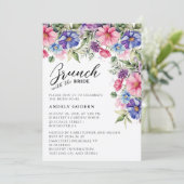 Brunch With the Bride Invitation Kaart (Staand voorkant)