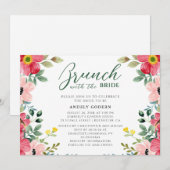 Brunch With the Bride Invitation Kaart (Voorkant / Achterkant)