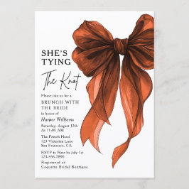 Brunch With The Bride She's Tying The Knot Bow Kaart