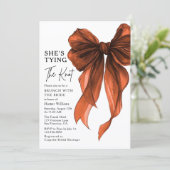 Brunch With The Bride She's Tying The Knot Bow Kaart (Staand voorkant)