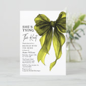 Brunch With The Bride She's Tying The Knot Bow Kaart (Staand voorkant)