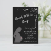 Brunch with the bump with Baby girl feet Kaart (Staand voorkant)