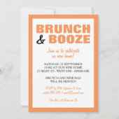 Brunch without Booze Brunch Invitation Kaart (Achterkant)