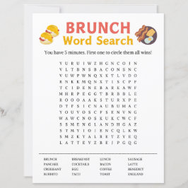 Brunch Word Search spel