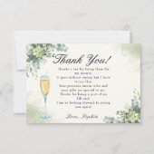 Brunch y Bubbly Glass of Champange Bedankkaart (Voorkant)