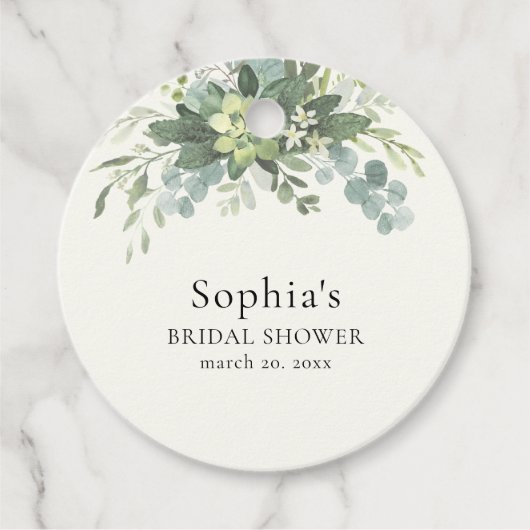 Brunch y Bubbly Glass of Champange Bridal Shower Bedankjes Labels (Voorkant)