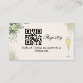 Brunch y Bubbly Glass of Champange Bridal Shower Informatiekaartje (Voorkant)