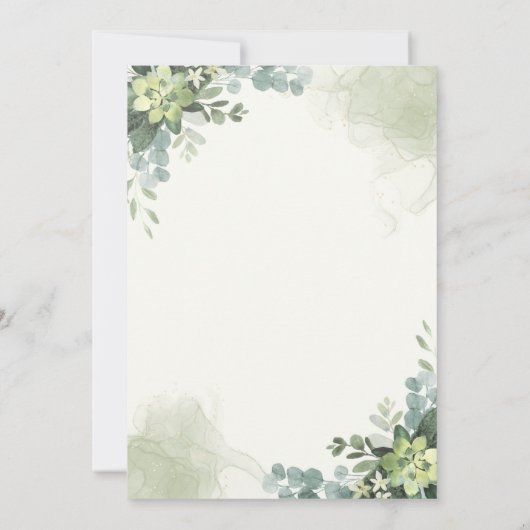 Brunch y Bubbly Glass of Champange Bridal Shower Kaart (Achterkant)