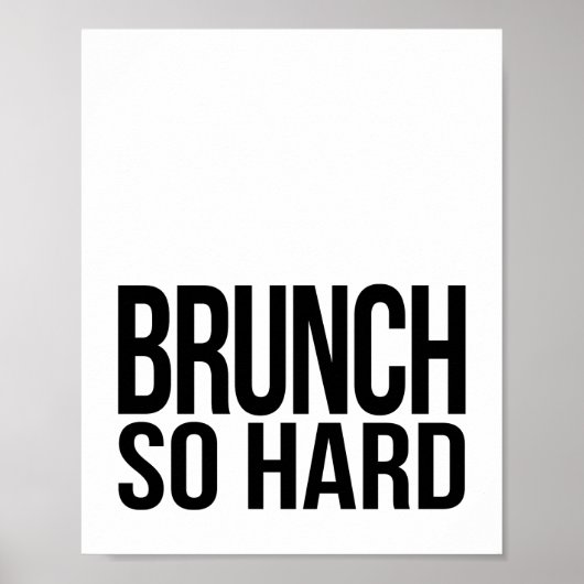 Brunch zo hard | Art Print (Voorkant)