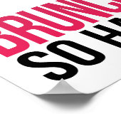 Brunch zo hard | Art Print (Hoek)