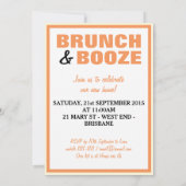 Brunch zonder Booze Brunch Kaart (Achterkant)