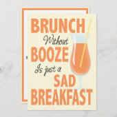 Brunch zonder Booze Brunch Kaart (Voorkant / Achterkant)